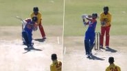 13 Runs Off 1 Ball! Yashasvi Jaiswal Hits Sikandar Raza&rsquo;s No-Ball for a Six, Hits Free-Hit for a Maximum As Well In First Over of IND vs ZIM 5th T20I 2024 (Watch Video)