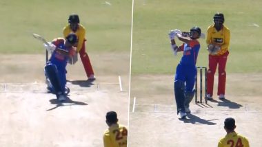 13 Runs Off 1 Ball! Yashasvi Jaiswal Hits Sikandar Raza’s No-Ball for a Six, Hits Free-Hit for a Maximum As Well In First Over of IND vs ZIM 5th T20I 2024 (Watch Video)