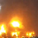 Yemen: Massive Fire Erupts at Fuel Depot in Al-Hudaydah Port After Israel Launches Multiple Airstrikes (Watch Video)