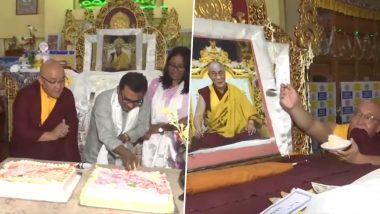 Dalai Lama 89th Birthday: Followers Celebrate Tibetan Spiritual Leader’s Birthday in West Bengal’s Siliguri, Day To Be Marked As ‘Universal Day of Compassion’ (Watch Video)