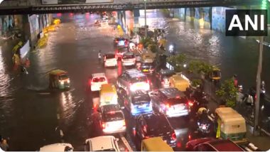 Delhi Rains: City Records Over 100 mm Rainfall in an Hour, Waterlogging in Several Areas of National Capital; ‘Red’ Warning Issued (Watch Videos)