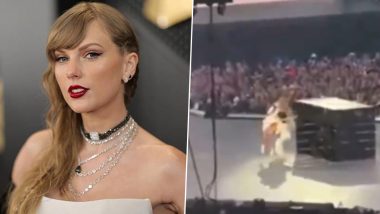 Taylor Swift Gets Stuck Onstage During Dublin Concert Due to Technical Malfunction; Backup Dancer Comes to the Rescue (Watch Video)