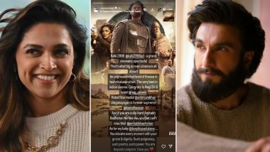 Ranveer Singh Lauds Deepika Padukone’s Performance in ‘Kalki 2898 AD’; Says She’s ‘Beyond Compare’