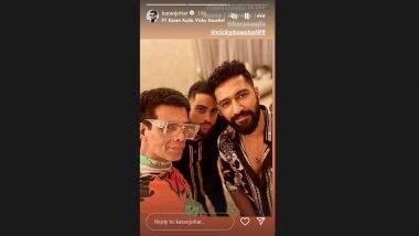 Karan Johar Shares Selfie With Vicky Kaushal and Karan Aujla, Says ‘Tauba Tauba in the House’ (View Pic)