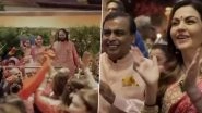 Anant Ambani and Radhika Merchant Wedding: Mameru Ceremony of the Couple Lights Up Antilia in Mumbai (Watch Video)