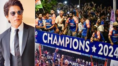 Shah Rukh Khan Celebrates Team India’s T20 World Cup Victory With Heartfelt Message; Actor Say ‘Seeing the Boys So Happy and Emotional Fills My Heart With Pride’