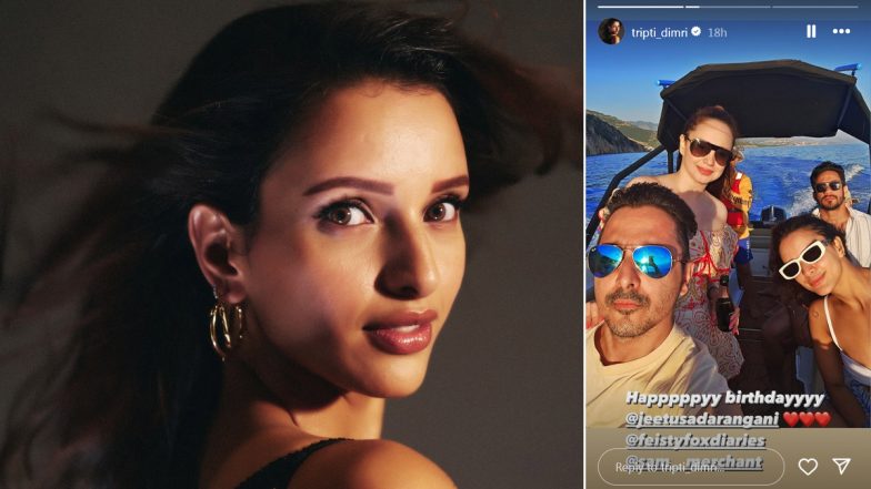 ‘Bad Newz’ Star Triptii Dimri Enjoys Boat Ride With Rumoured Boyfriend Sam Merchant (View Pic)