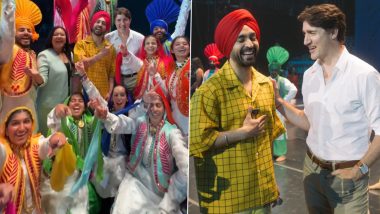 Diljit Dosanjh Welcomes Canadian PM Justin Trudeau Onstage Before Rogers Centre Concert (Watch Video)