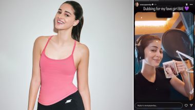 'Call Me Bae': Ananya Panday Shares Glimpse from Dubbing Session of Collin DCunha's Upcoming Series