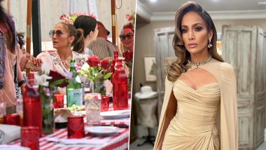 Jennifer Lopez Hosts Royal-Inspired Bridgerton Party in the Hamptons for 55th Birthday Countdown (View Pic)