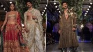 India Couture Week 2024: &lsquo;Heeramandi&rsquo; Stars Taha Shah and Wamiqa Gabbi Dazzle in Abu Jani and Sandeep Khosla&rsquo;s Latest Collection (Watch Videos)