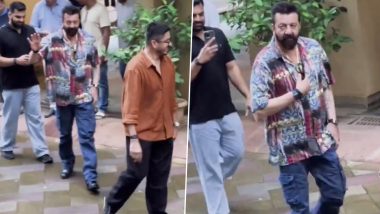 Sanjay Dutt Turns 65: Actor Greets Fans and Receives Birthday Gifts (Watch Video)