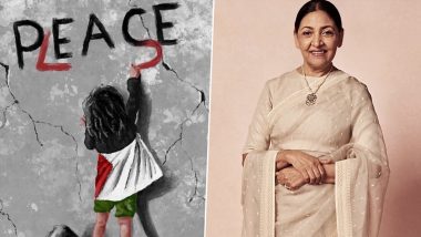 Deepti Naval Shares Cryptic ‘Peace/Please’ Post on Social Media Amid Israel-Hamas Conflict (View Pic)