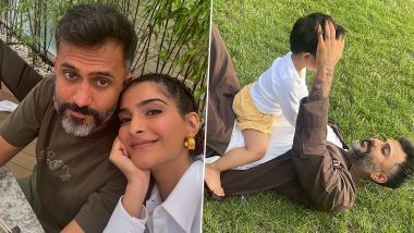 Sonam Kapoor Shares Heartfelt Birthday Message for Husband Anand Ahuja; Actress Says ‘Vayu and I Are So Lucky To Have You’ (View Pics)