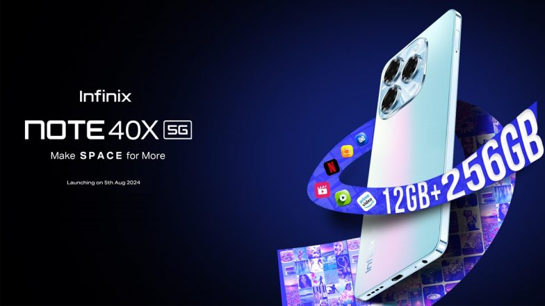Infinix Note 40X 5G Smartphone Confirmed To Launch in India on August 5
