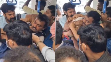 Bengaluru Metro Fight: Viral Video Shows Two Passengers Fighting in Namma Bengaluru Train, Netizens Draw Delhi Metro Parallel