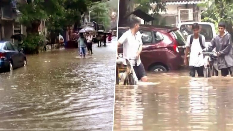 Mumbai Rains: City Hit by 100 mm Rainfall in 10 Hours: Local Train Services Partially Affected Due to Waterlogging, 15 Flights Diverted