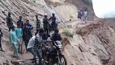 Odisha Rains: Landslide Cuts Off 18 Villages in Malkangiri, IMD Says More Rain in Store (Watch Video)