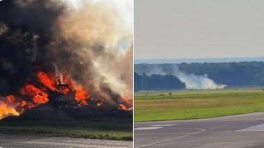 Ohio Plane Crash: 3 Dead in Fiery Plane Crash Near Youngstown-Warren Regional Airport; Federal Authorities Investigating