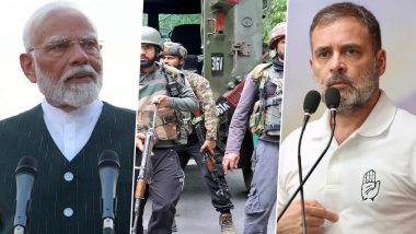 Kathua Terror Attack: Rahul Gandhi Slams Narendra Modi Government, Says ‘Answer to Continuous Terrorist Attacks Is Strict Action, Not Hollow Speeches’