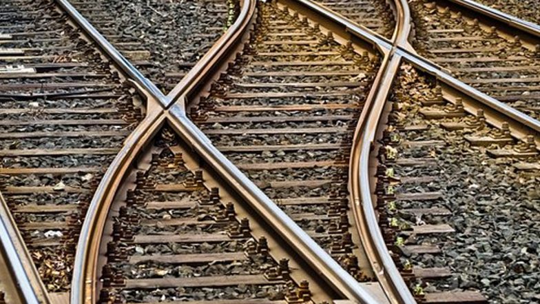 Telangana: Elderly Man Hit by Train; Body Found Hanging on Loco (Watch Video)