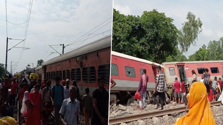 Dibrugarh Express Train Accident: 4 Dead, 20 Injured After 4 Coaches of Chandigarh-Dibrugarh Express Derailed Near Gonda in Uttar Pradesh (Watch Videos)