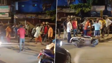 Mumbai: 2 Hindu Priests Chased and Assaulted by Knife and Sticks-Wielding Mob in Kandivali, 2 Detained; Video Goes Viral