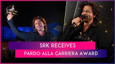 Shah Rukh Khan Honoured With Pardo Alla Carriera Award at Locarno Film Festival, Actor Confesses He Can’t Pronounce the Name