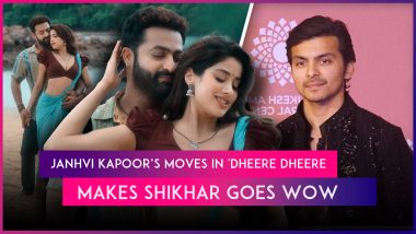 ‘Devara: Part 1’: Janhvi Kapoor’s Sizzling Chemistry With Jr NTR in ‘Dheere Dheere’ Song Leaves Rumoured Boyfriend Shikhar Pahariya Awestruck!