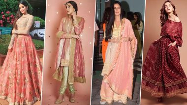 Raksha Bandhan 2024: Alia Bhatt, Janhvi Kapoor's Traditional Ensembles to Seek Inspiration From (View Pics)