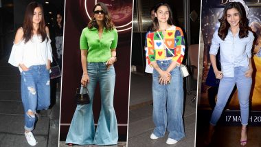 Alia Bhatt Loves Styling Her Jeans; Times When the 'Brahmastra' Actress Made Them Look So Cool (View Pics)