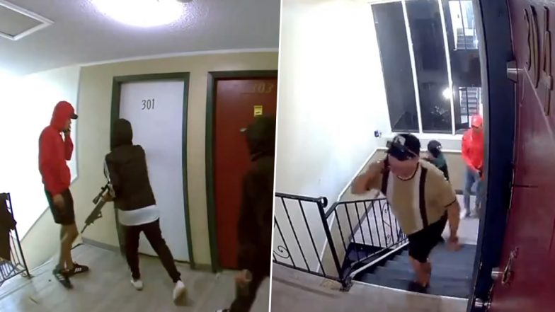 US: Group of Men Armed With Guns Forcefully Enter Apartment Complex for Migrants in Colorado's Aurora; Video Surfaces