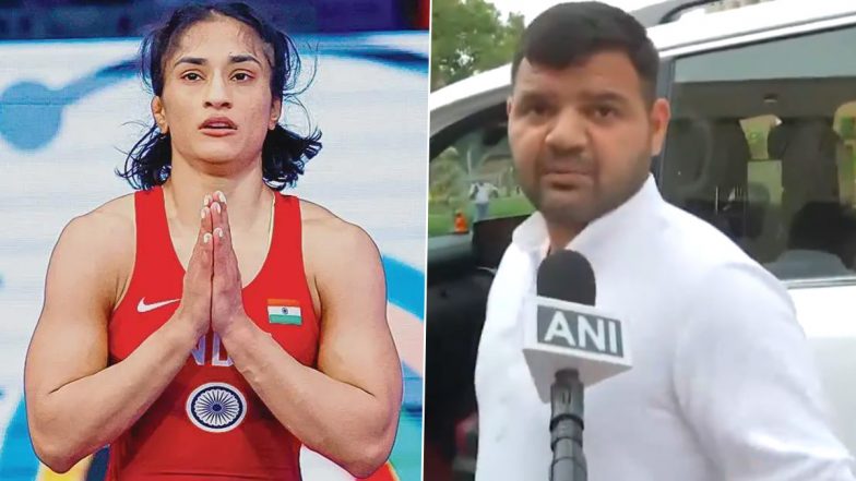 Vinesh Phogat Disqualified From Paris Olympics 2024: Brij Bhushan Sharan Singh's Son and BJP MP Karan Bhushan Says, 'Loss of the Country, Federation Will Take This Into Consideration' (Watch Video)