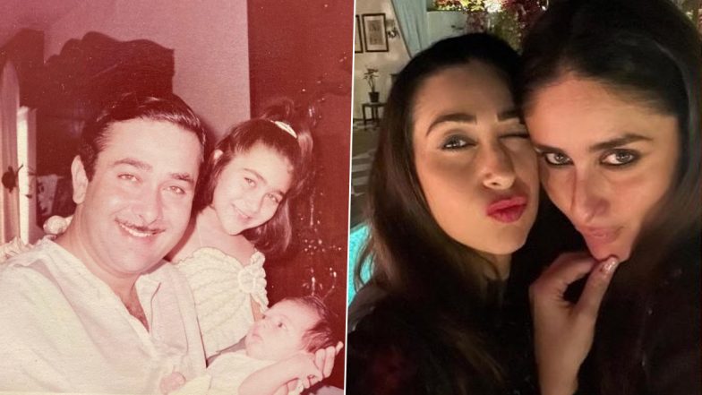 Rare Childhood Photo of Baby Kareena Kapoor in Randhir Kapoor’s Arms Surfaces Online; Don't Miss Young Karisma Kapoor in the Frame!