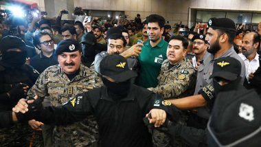 Arshad Nardeem Receives Hero’s Welcome in Pakistan After Winning Historic Gold Medal in Javelin Throw at Paris Olympics 2024 (Watch Videos)