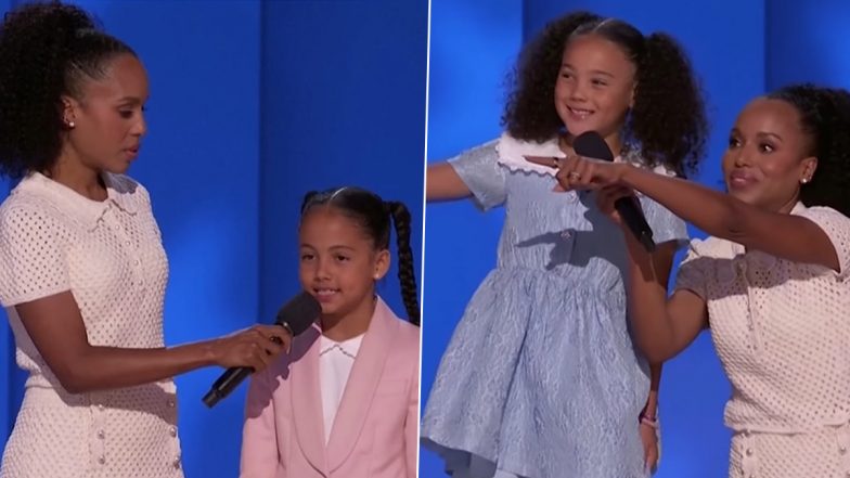 How To Pronounce Kamala? Check Kamala Harris’ Grandnieces Amara and Leela Ajagu's Tutorial on Pronouncing US Vice President's Name (Watch Video)