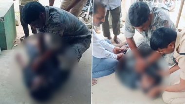 Telangana Cop’s Timely CPR Saves Unconscious Man’s Life in Mulugu, Video Goes Viral