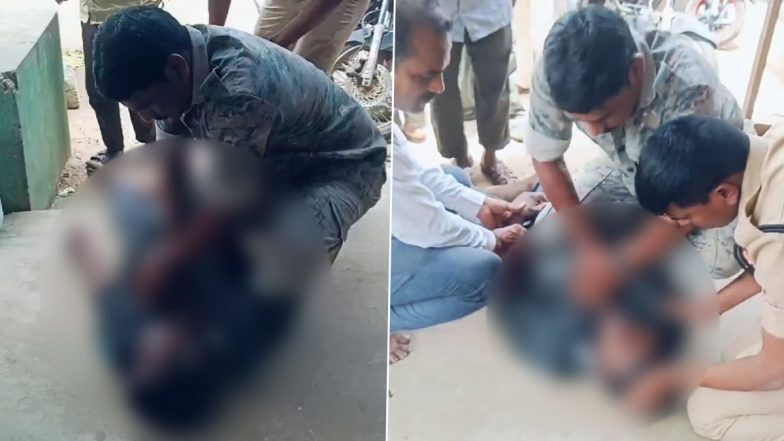 Telangana Cop’s Timely CPR Saves Unconscious Man’s Life in Mulugu, Video Goes Viral