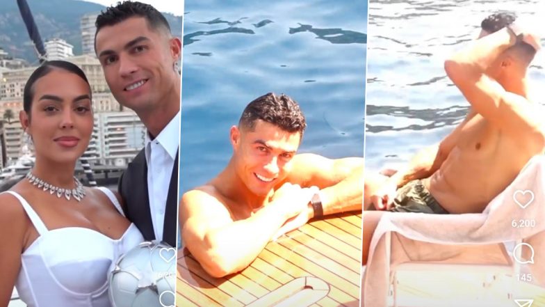 Cristiano Ronaldo Enjoys Time in Monaco After Winning UEFA Champions League All-Time Top Scorer Award, Partner Georgina Rodriguez Shares Glimpse With ‘The Champion’ (See Post)