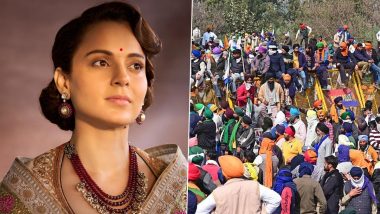 Kangana Ranaut Remarks on Farmers’ Stir: AAP Punjab Farmers Wing Holds Protest, Demands BJP MP’s Termination From Lok Sabha