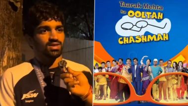 Did You Know Aman Sehrawat, India’s Bronze Medallist at Paris Olympics 2024, Is a ‘Taarak Mehta Ka Ooltah Chashmah’ Fan? (Watch Video)