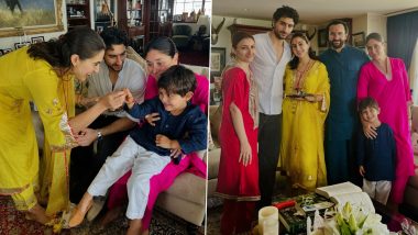 Raksha Bandhan 2024: Sara Ali Khan Ties Rakhi to Brothers Ibrahim and Jeh, Misses Taimur and Innaya on the Special Occasion (See Pics)