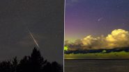 Perseid Meteor Shower 2024 Pictures and Videos: Sky Watchers Take to X To Share Mesmerising Moments of Shooting Stars Captured on Camera