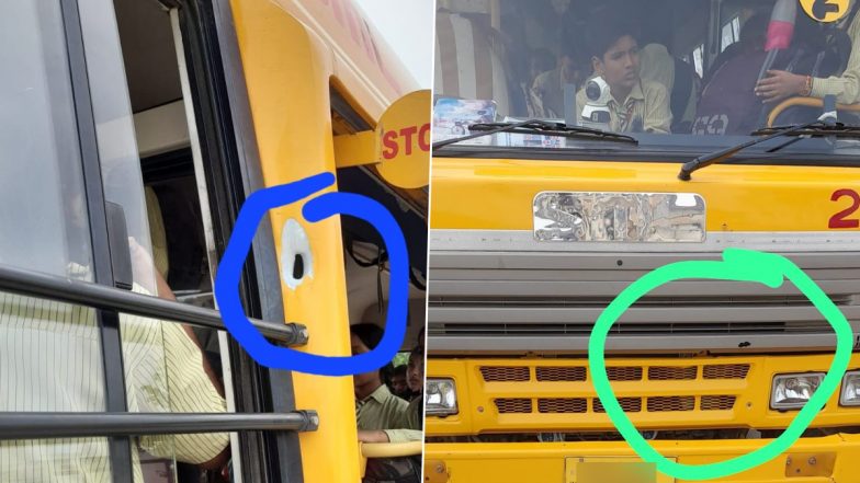 Saharanpur Firing: Miscreants Open Fire at School Bus Carrying Students in Deoband, No Casualties Reported; Probe Launched (See Pics and Video)