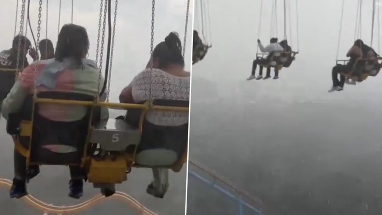 Mexico: Riders on ‘Sky Screamer’ Left Dangling 243 Feet Above Ground at Six Flags Amusement Park in Mexico City During Storm, Video Goes Viral