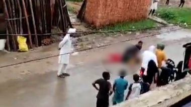 Meerut Honour Killing: Man Strangles Minor Sister on Road Over Interfaith Love, Disturbing Murder Video Surfaces