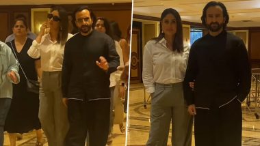 ISPL Season 2 Launch: Kareena Kapoor Khan and Saif Ali Khan Turn Heads With Their Stylish Appearance at the Event (Watch Video)