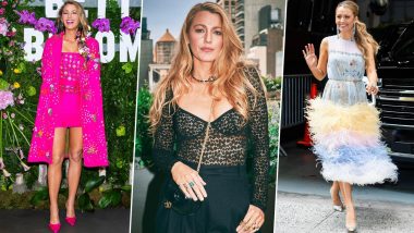 Blake Lively’s Elegant Fashion Statement: The ‘It End With Us’ Actress’ Love for Colours and Floral Motifs Are Back in Style, See Pictures of Her Dreamiest Outfits