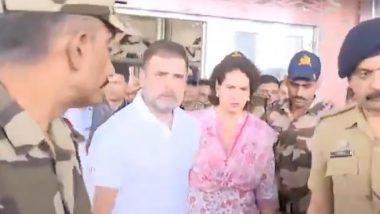 Wayanad Landslide Tragedy: Leader of Opposition Rahul Gandhi Departs for Kerala Constituency Rocked by Devastating Landslides, Congress Leader Priyanka Gandhi Vadra Accompanies Him