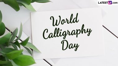 World Calligraphy Day 2024 Date and Significance: Everything You Should Know About the Day That Celebrates the Art of Calligraphy